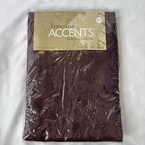 Interior Accents Thanksgiving‎ Collection 60x84" Oblong Fabric Tablecloth Maroon